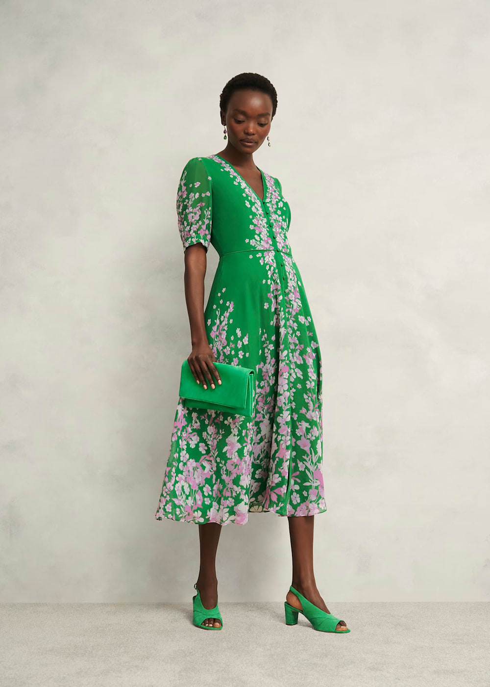 Petite Ana Silk Floral Dress | Hobbs US | Petite Ana Silk Floral Dress | Hobbs US |
