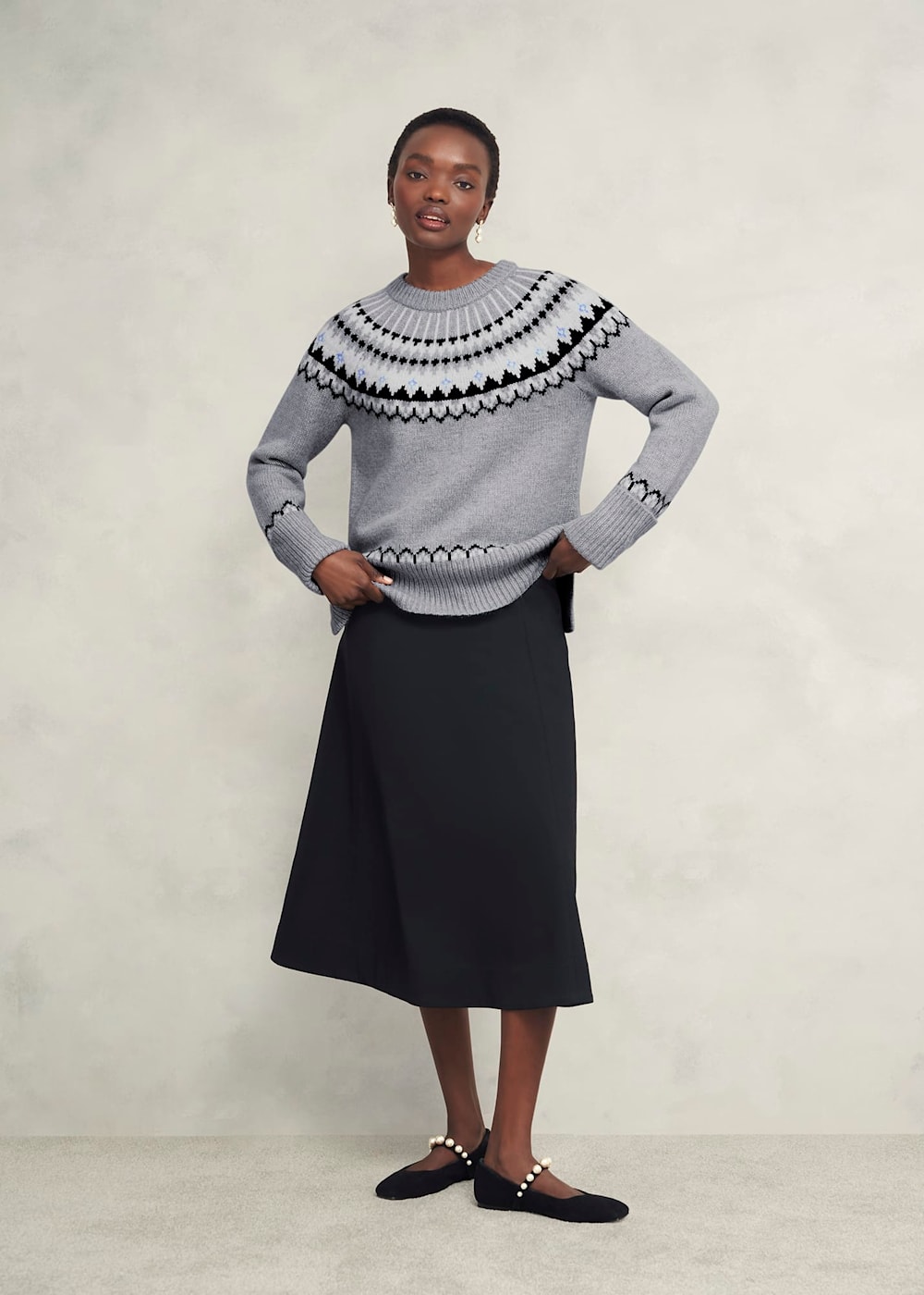 Anya Fairisle Jumper With Alpaca Hobbs UK