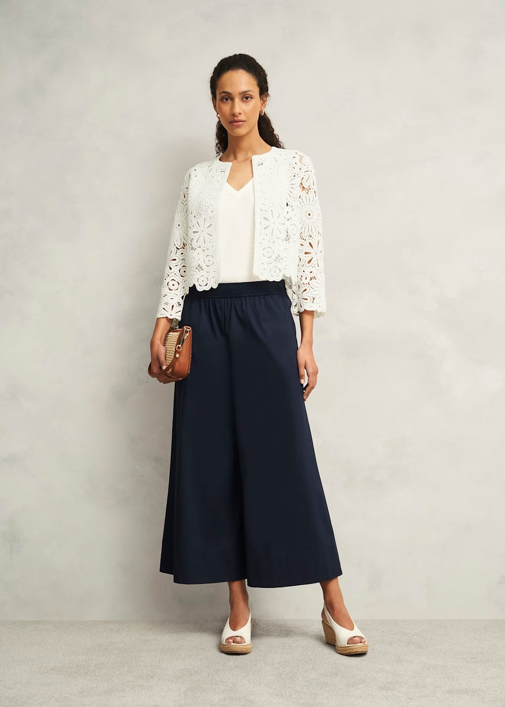 Ivory Syon Floral Cotton Crochet Knitted Jacket | Hobbs US | Ivory Syon Floral Cotton Crochet Knitted Jacket | Hobbs US |