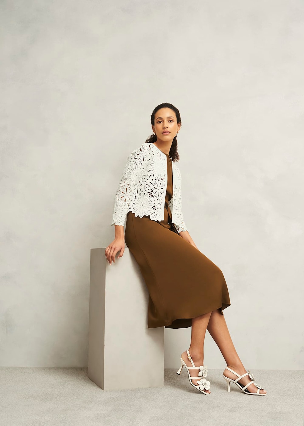 Ivory Syon Floral Cotton Crochet Knitted Jacket | Hobbs UK | Ivory Syon Floral Cotton Crochet Knitted Jacket | Hobbs UK |