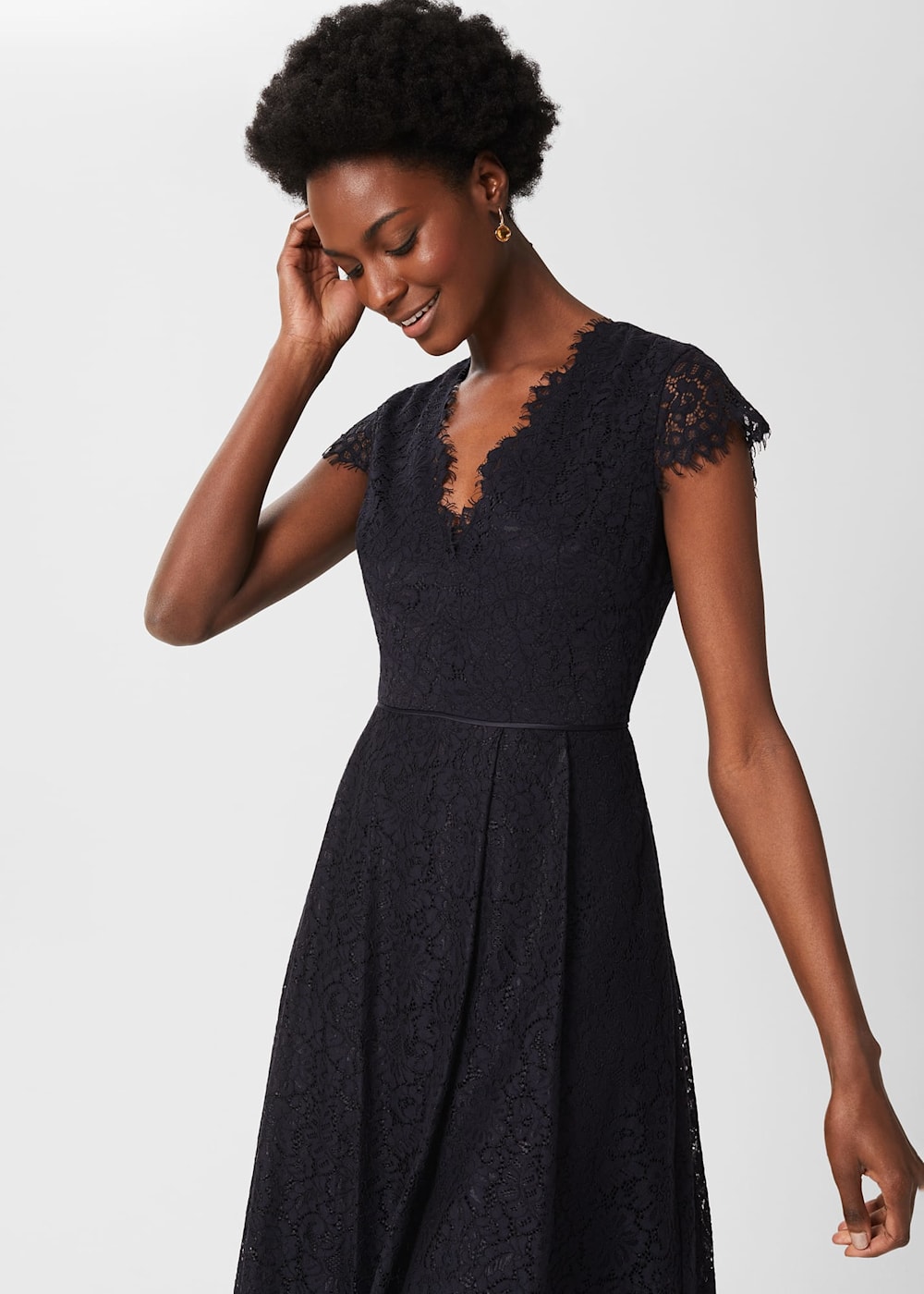 Anastasia Lace Fit And Flare Dress Hobbs UK