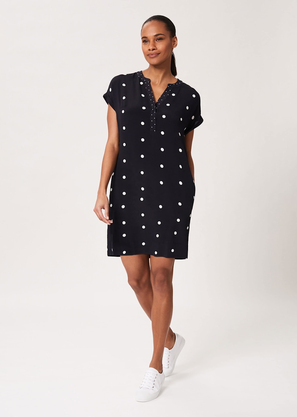 Cindy Spot Tunic Dress Hobbs ROW