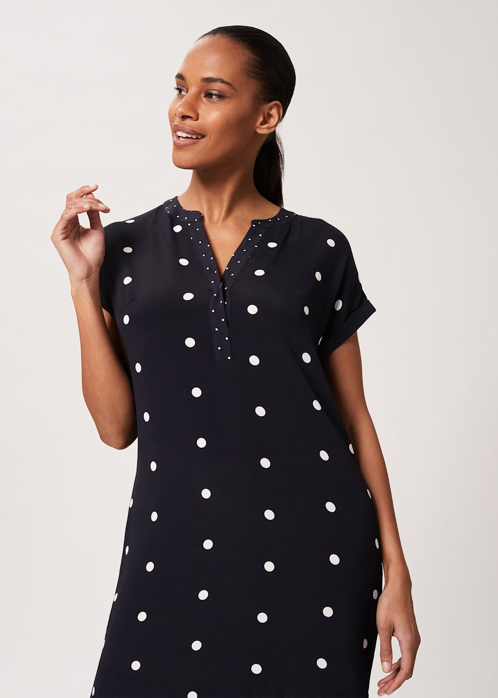 Polka dot tunic dress 2025