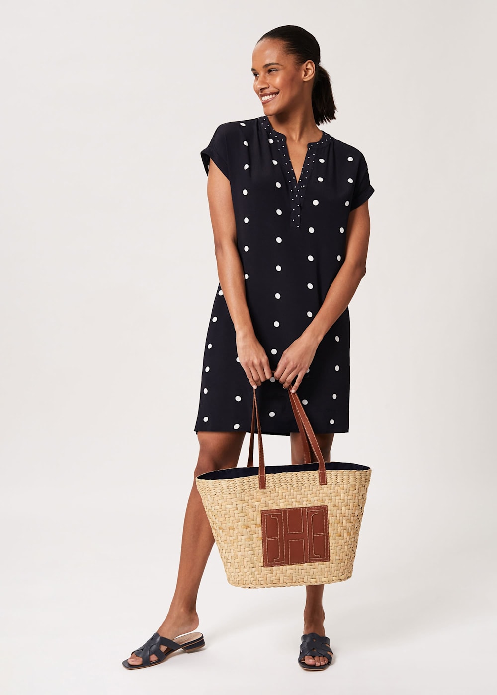 Cindy Spot Tunic Dress | Hobbs UK |