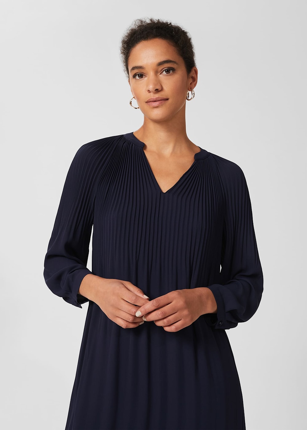 Emilia Pleated Dress Hobbs US