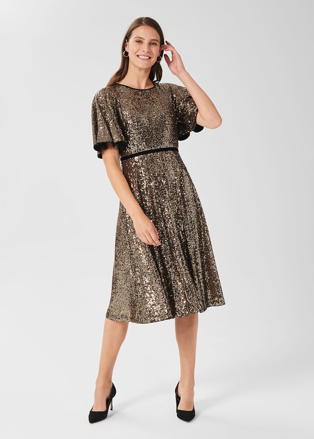 Betsey Sequin Dress Hobbs UK