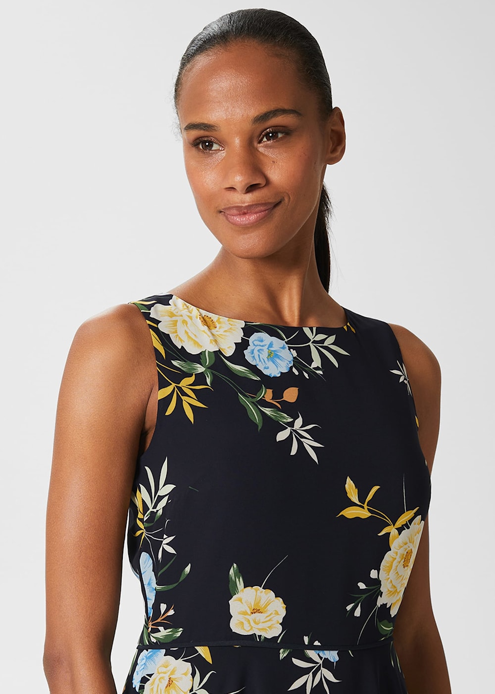 Carly Floral Midi Dress Hobbs ROW