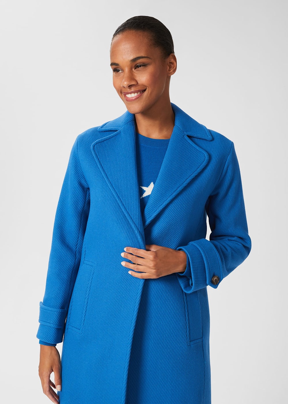 Womens blue coat on sale