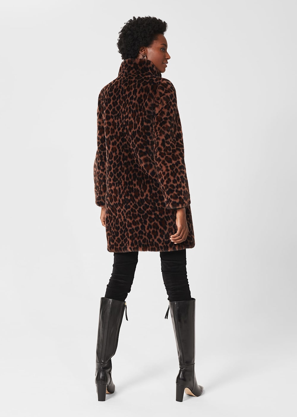 Whistles leopard print coat sale