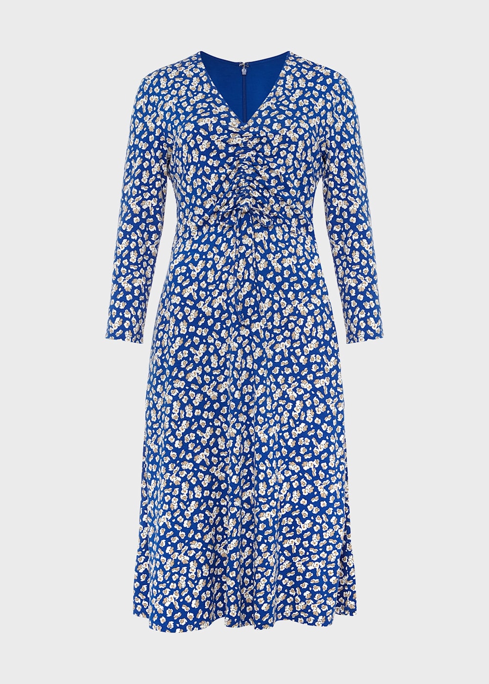 YUNZSXJY Women's Casual Dress V Neck 1/2 Sleeve Split Dress