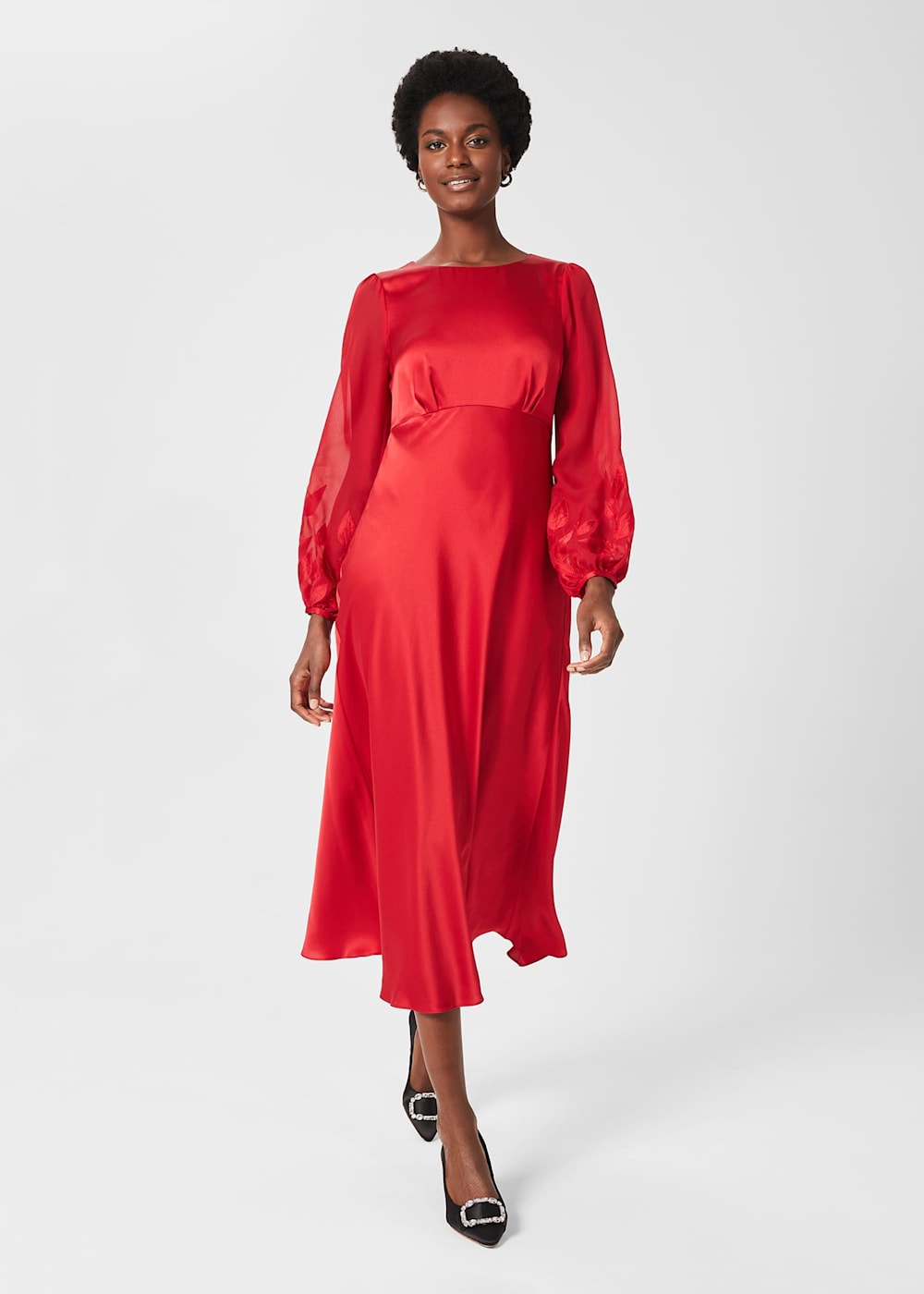 Hobbs red dress sales