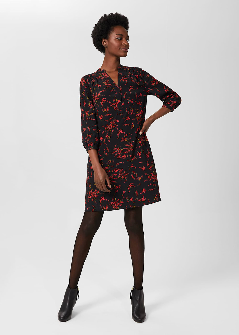 Katarina Floral Tunic Dress Hobbs US