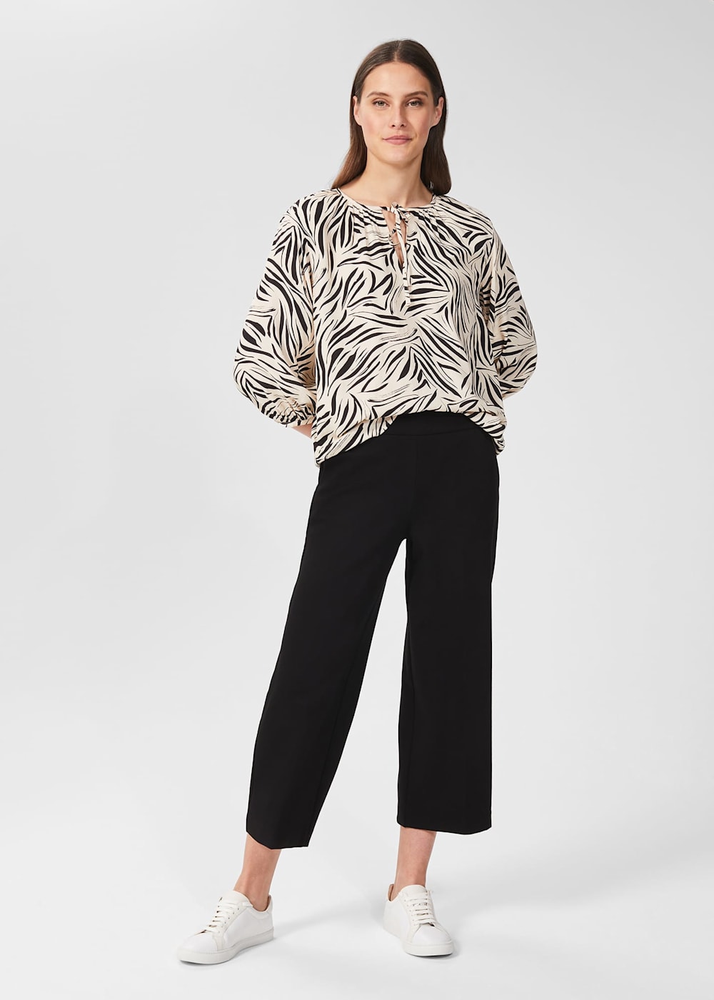 Zadie Jersey Cropped Trousers Hobbs UK