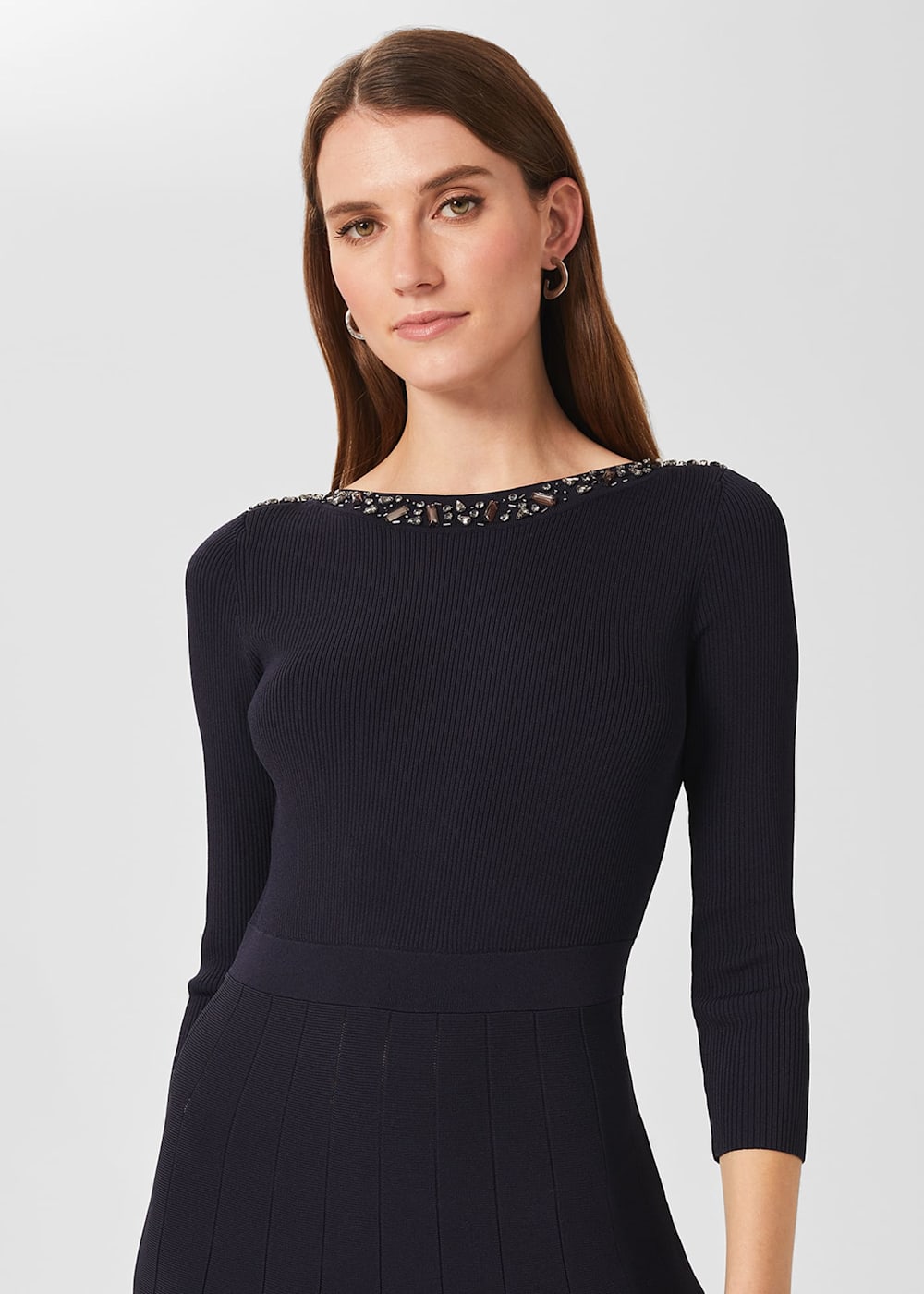 数々の賞を受賞 Knitted Emily Sequin | US Hobbs | Dress ワンピース