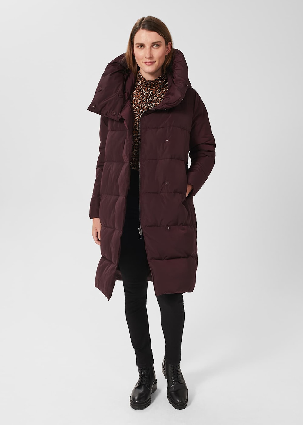 Hobbs heather puffer coat shop
