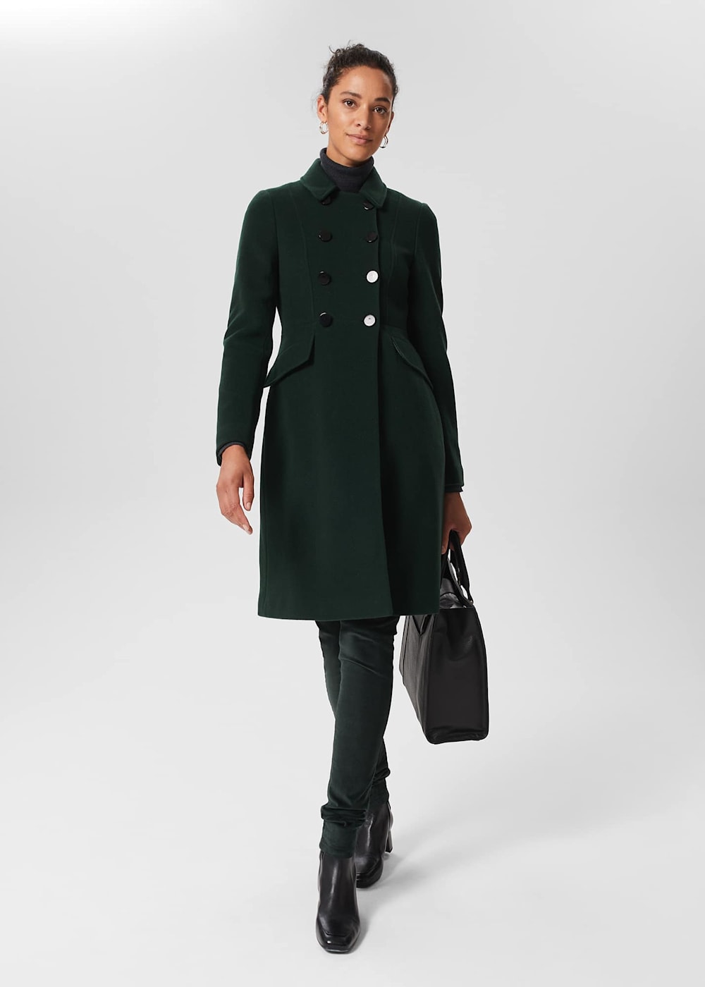 Hobbs jasmin coat green discount