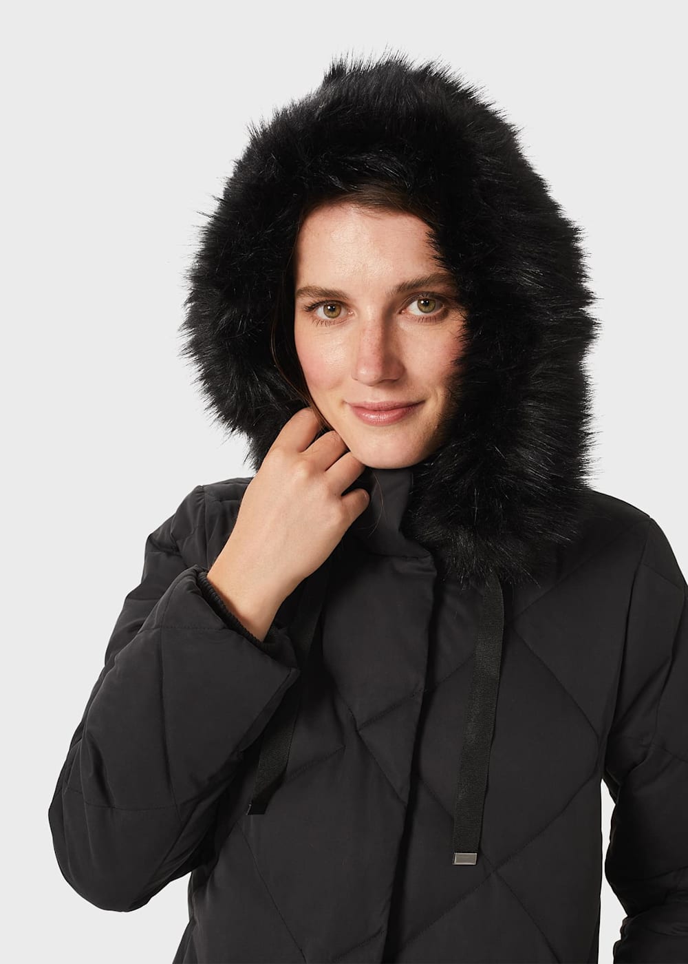 Puffer jacket washed black clearance