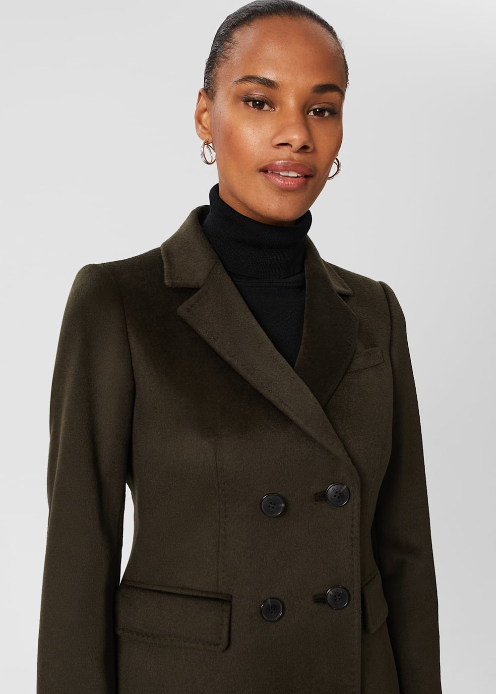 Olive wool coat womens cheap