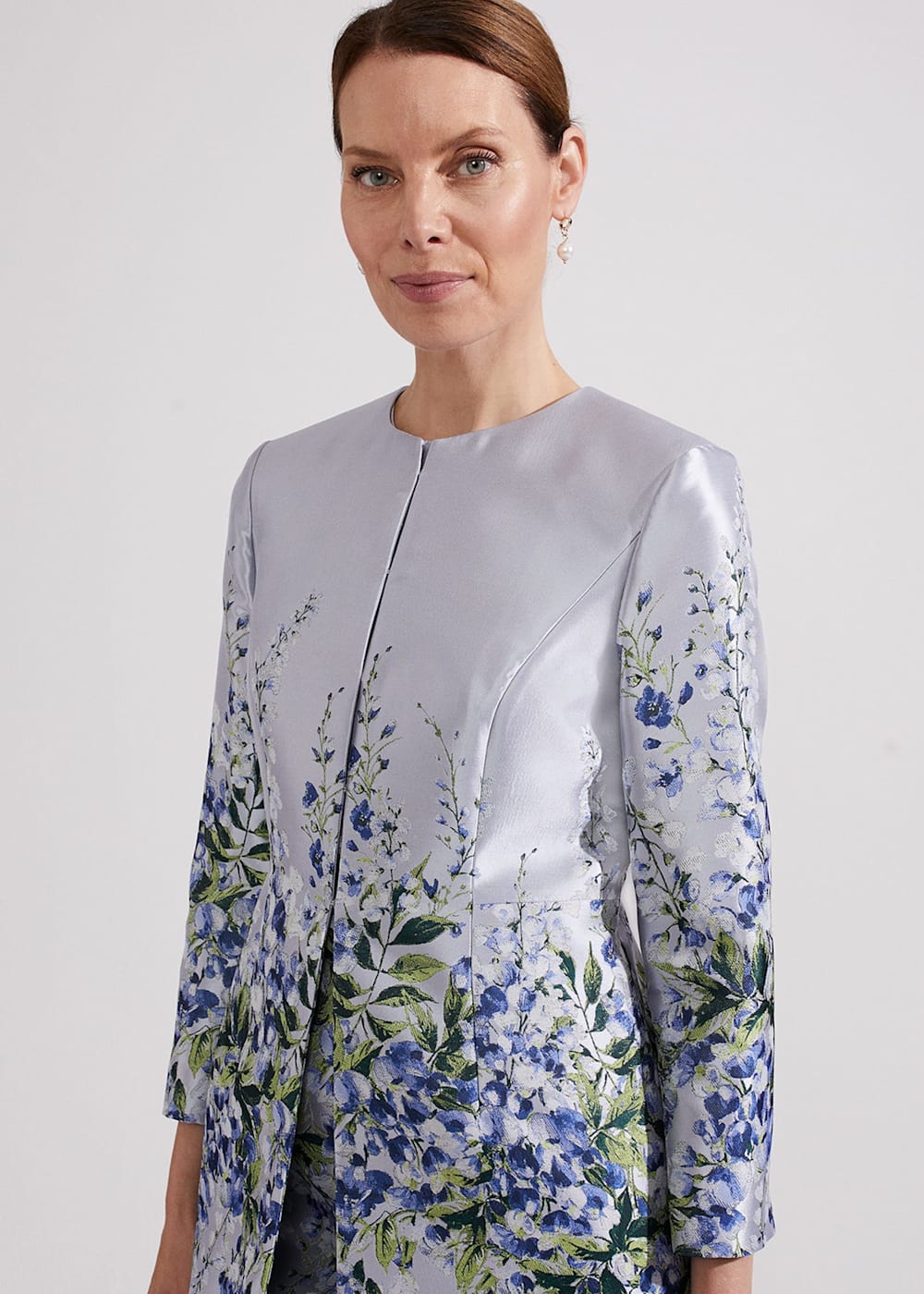 Sofia Jacquard Coat | Hobbs US |
