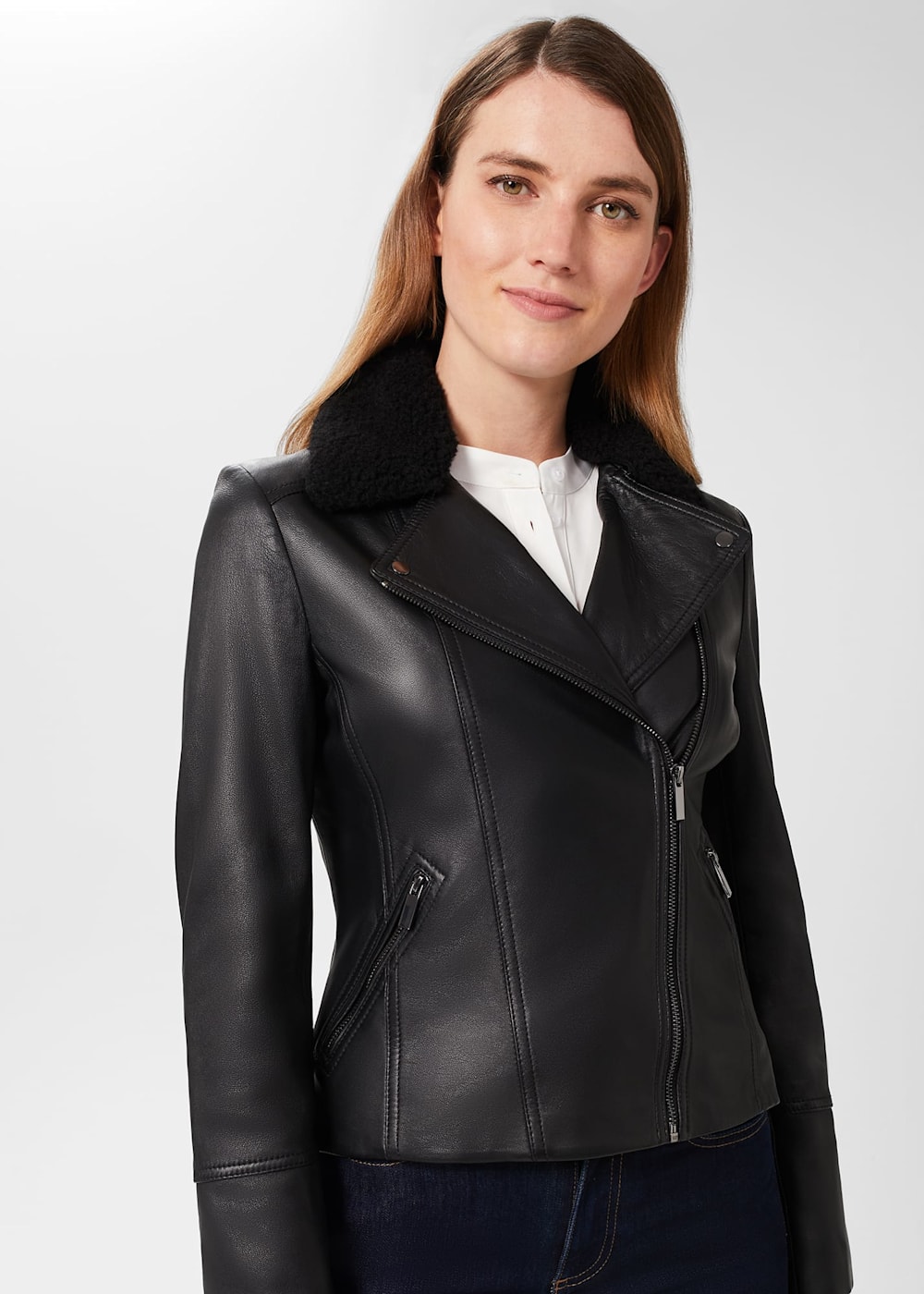 Hobbs black jacket clearance