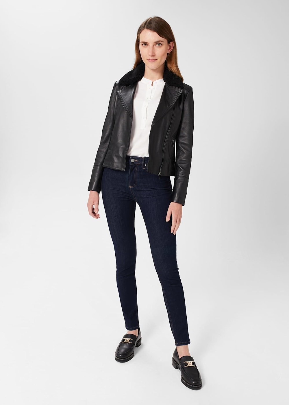 Hobbs black jacket clearance