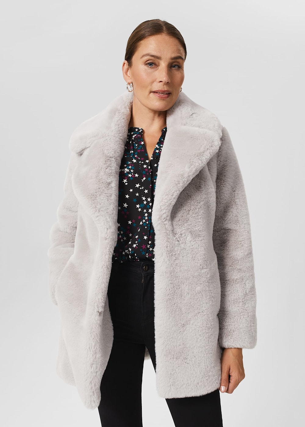 Bethany Faux Fur Coat Hobbs UK