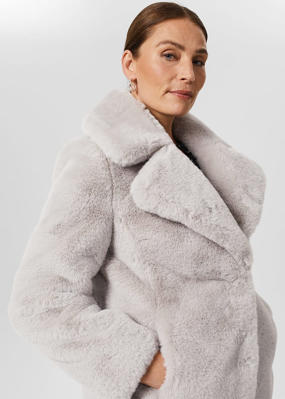 Bethany Faux Fur Coat Hobbs UK
