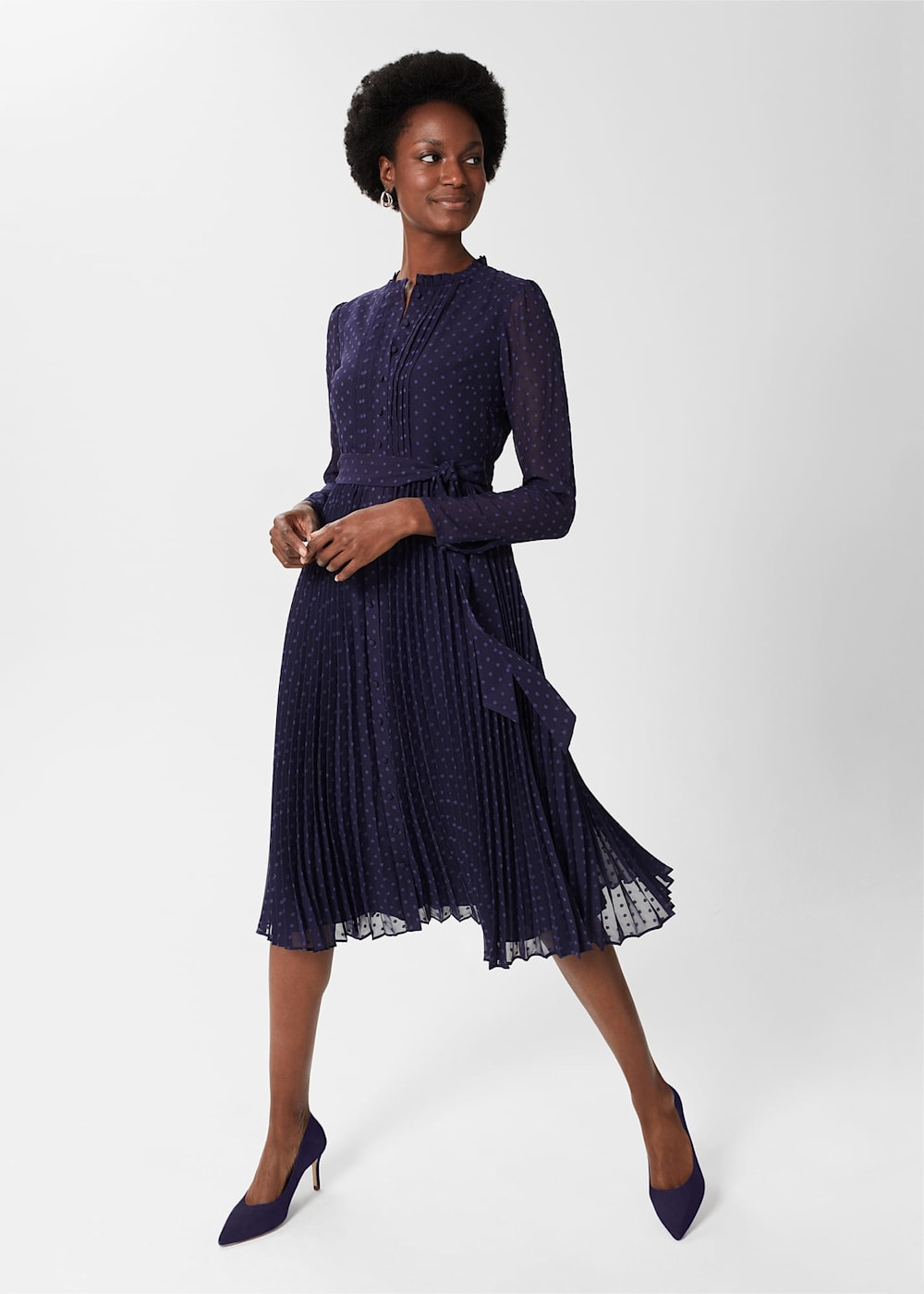 Express navy blue dress shop