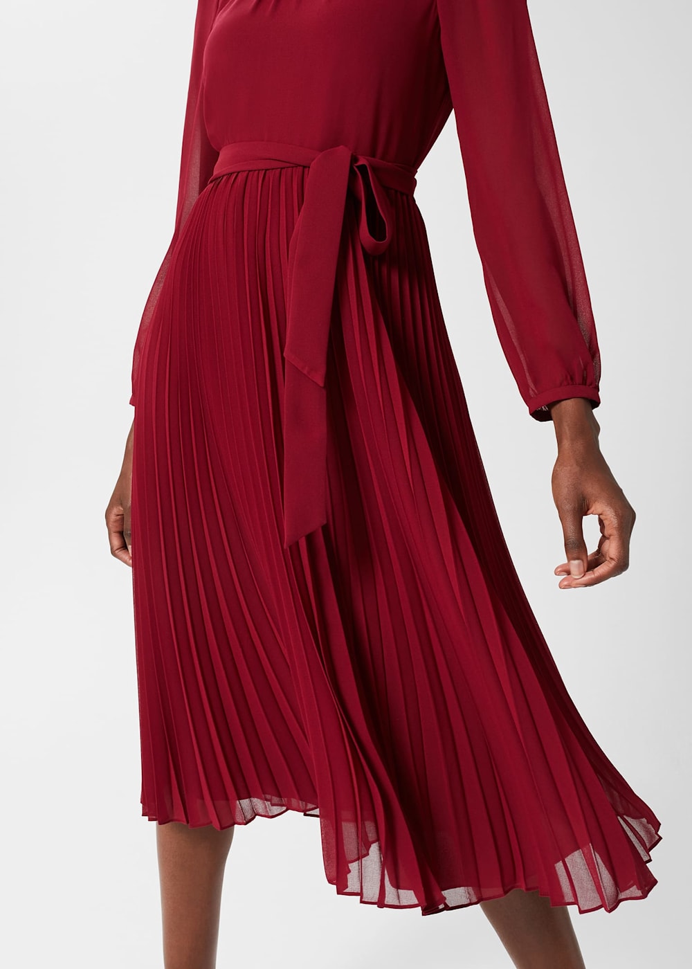 Paulina Pleated Dress Hobbs US