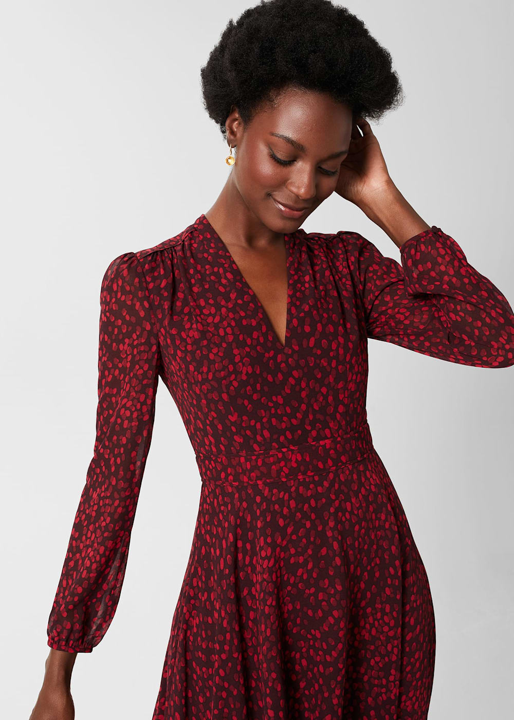 Aurora Fit And Flare Dress Hobbs US