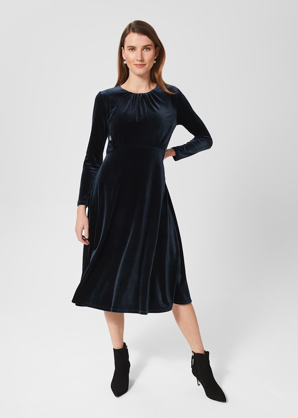 Sian Velvet Dress Hobbs UK