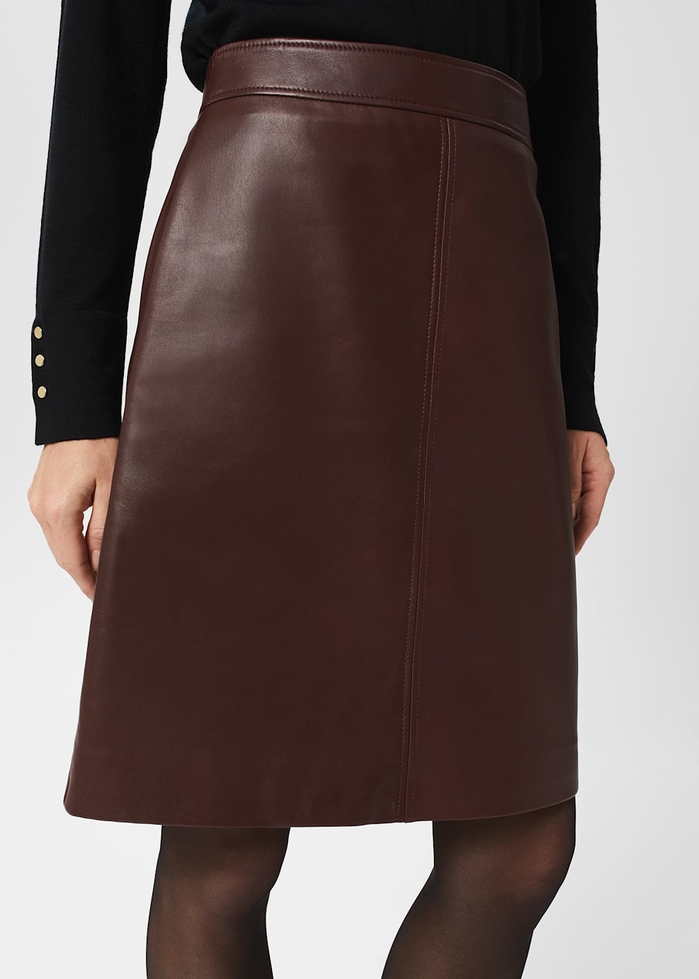 Annalise Leather Skirt | Hobbs US |