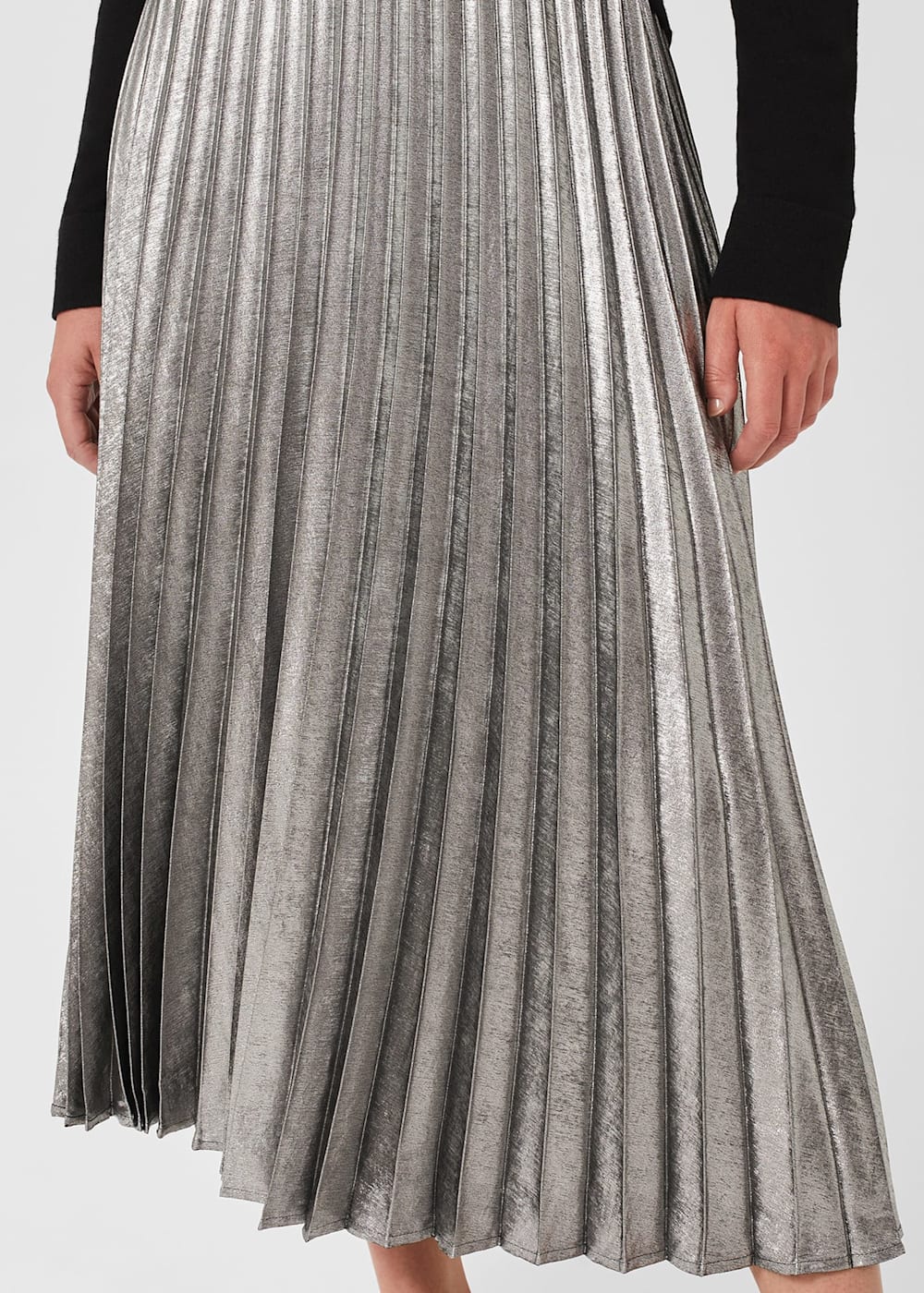 Silver pleated skirts for sale on sale