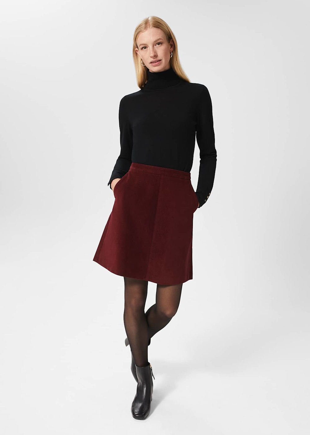 Ria Cord Mini Skirt Hobbs UK