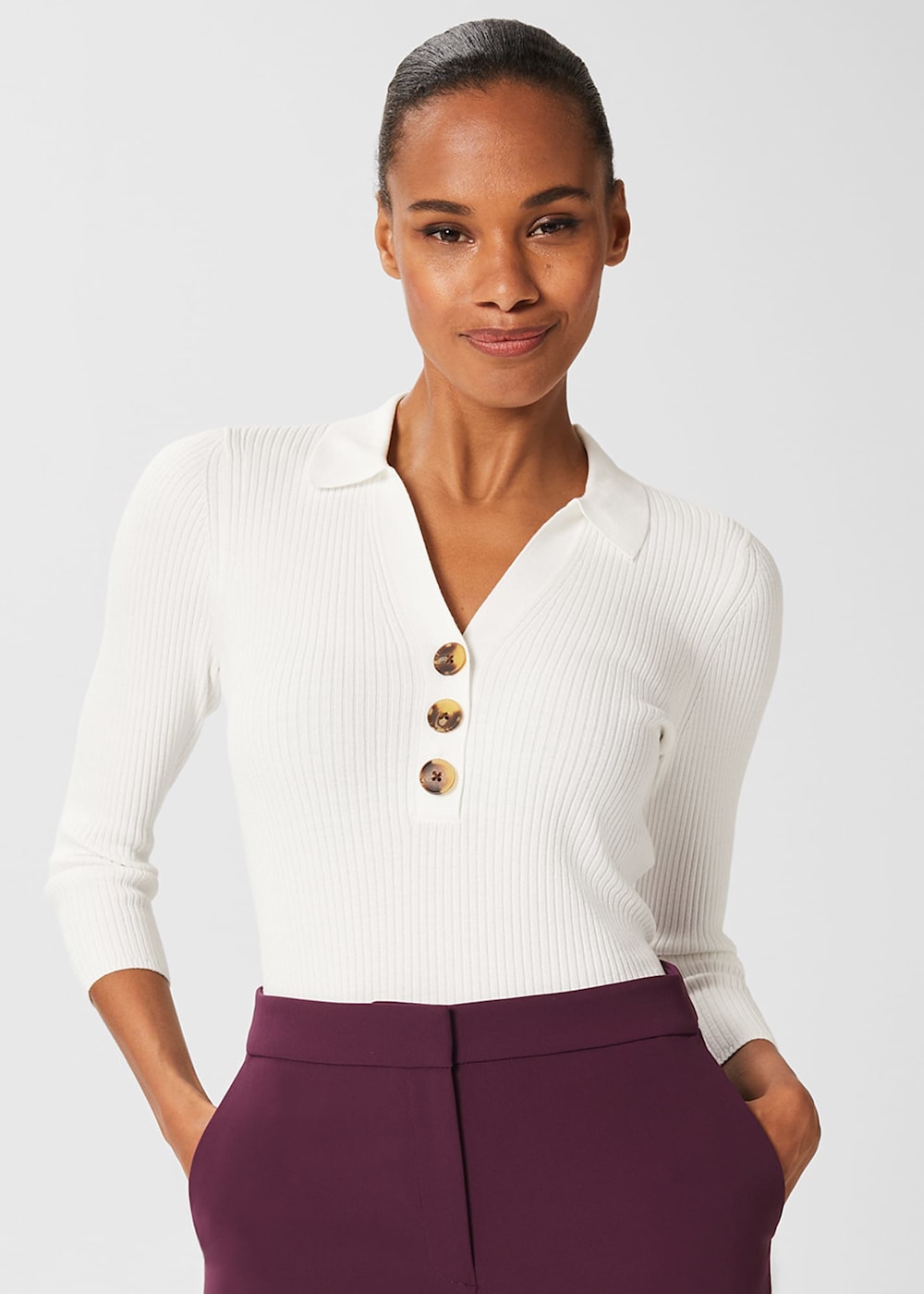 Edie Knitted Shirt Hobbs UK