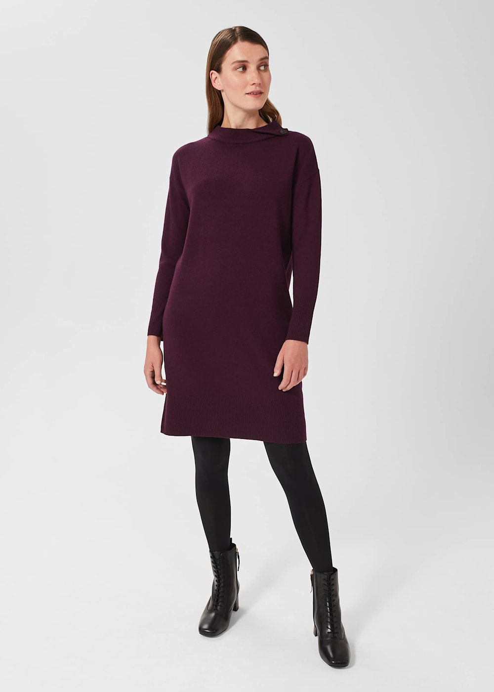 Hobbs talia dress navy 2025