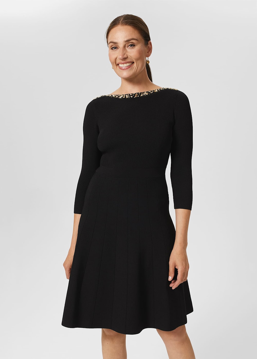 Emily Knitted Sequin Dress | Hobbs US | Emily Knitted Sequin Dress | Hobbs US |