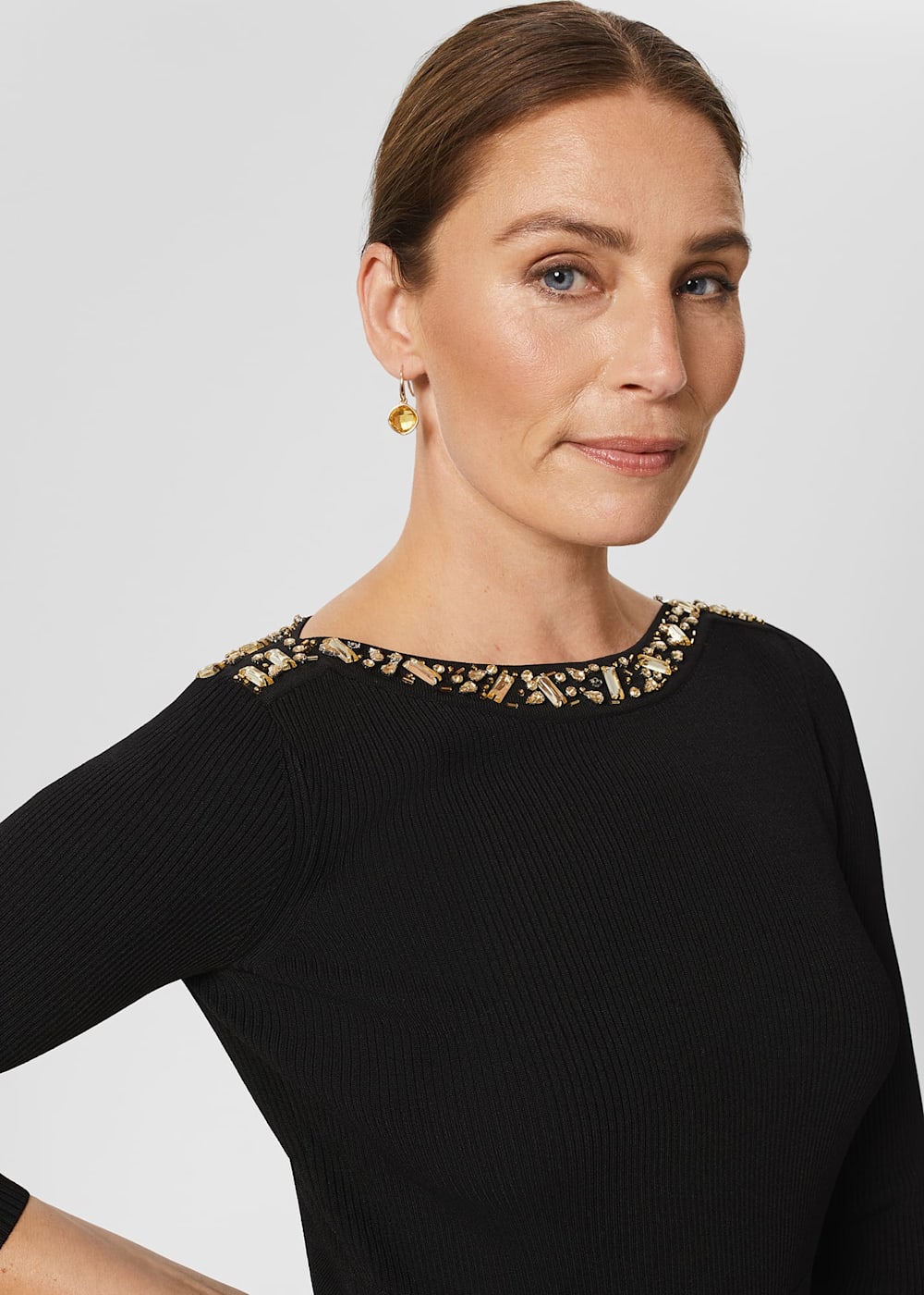 Emily Knitted Sequin Dress | Hobbs US | Emily Knitted Sequin Dress | Hobbs US |