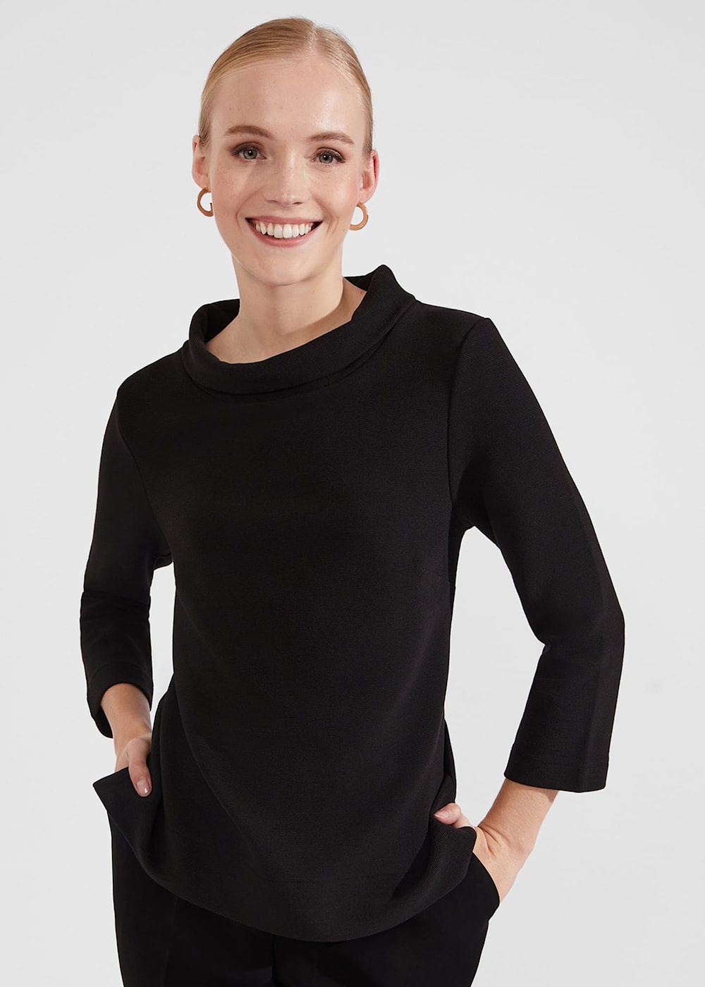 Betsy Textured Top With Cotton | Hobbs US |