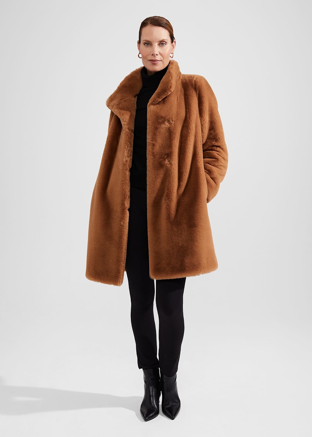 Maddox Faux Fur Coat | Hobbs US | Maddox Faux Fur Coat | Hobbs US |