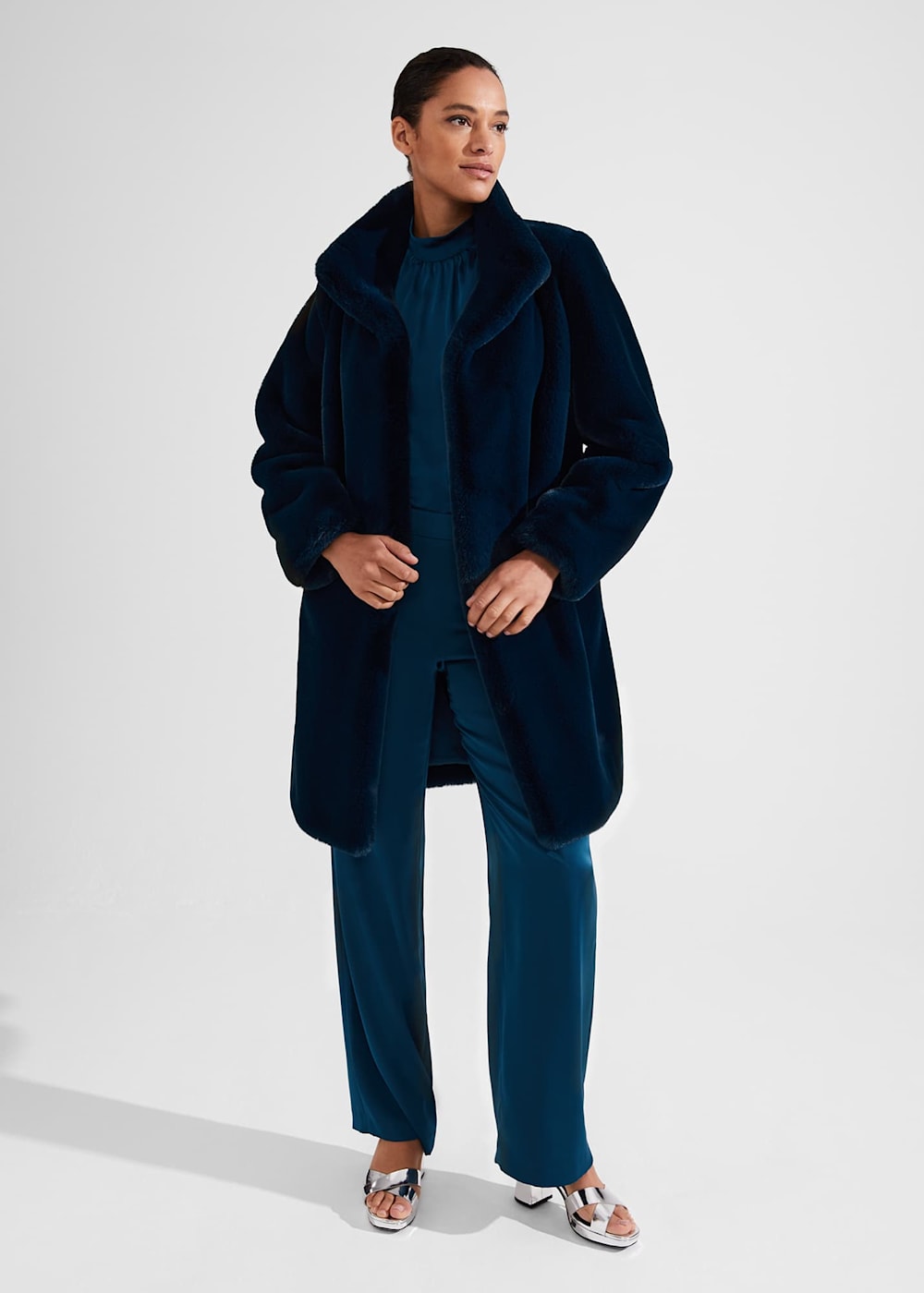 Express faux fur coat deals