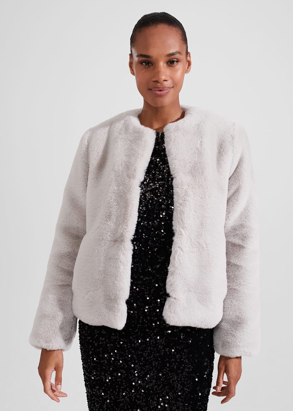 Florence Faux Fur Coat Hobbs ROW