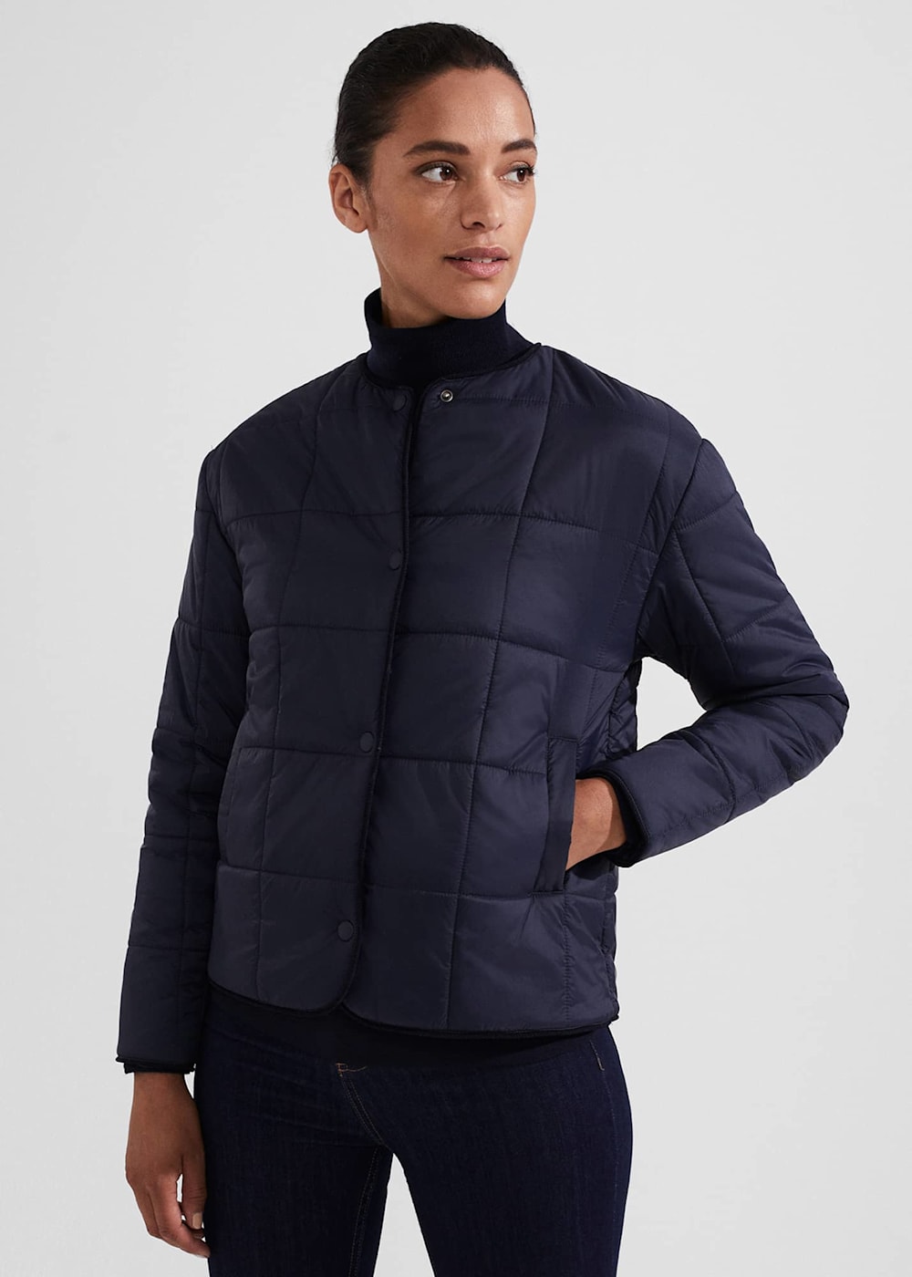 Hobbs navy jacket sales