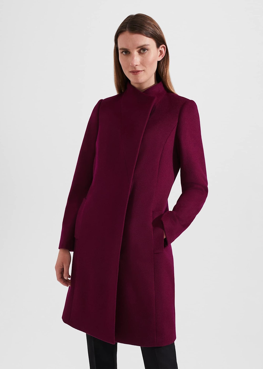 Plum winter coat store
