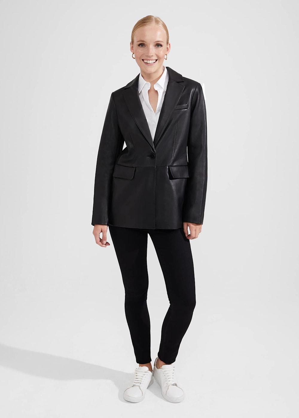Merissa Leather Blazer Hobbs UK