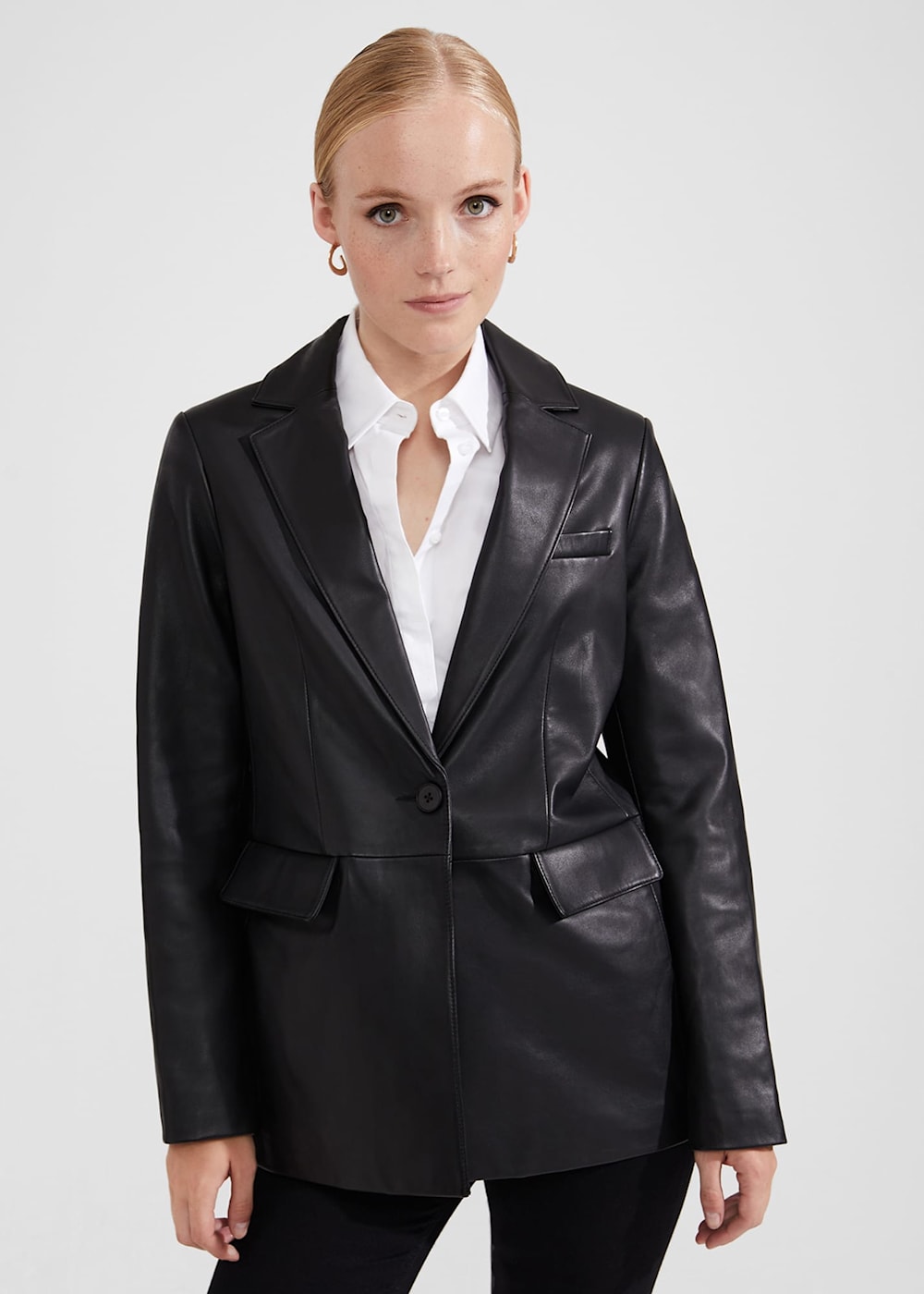 Merissa Leather Blazer Hobbs UK
