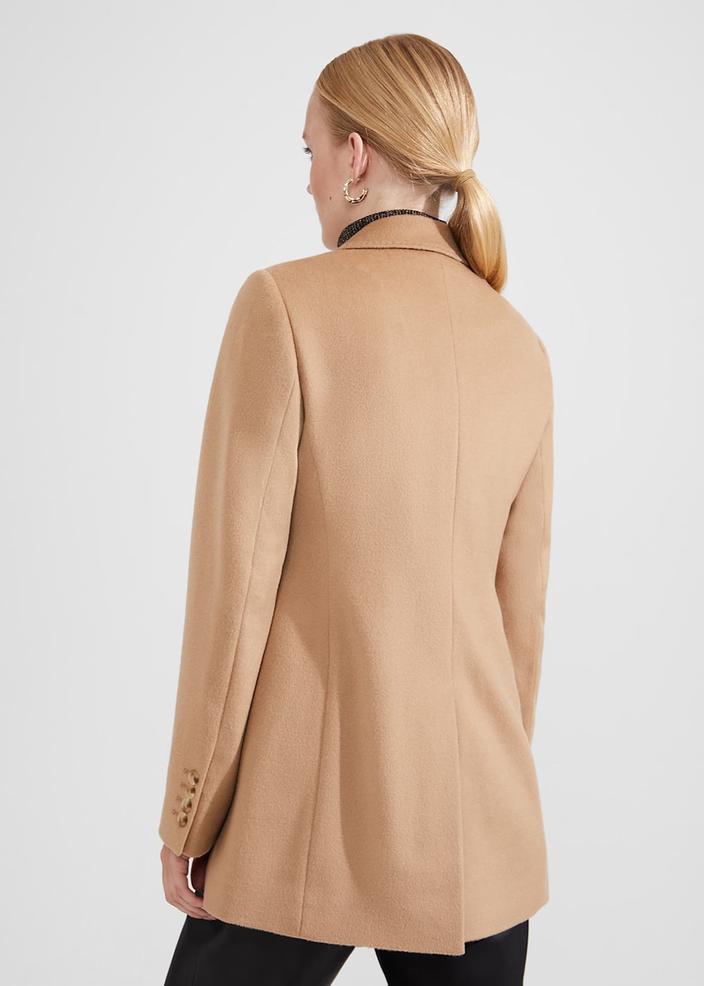 Womens camel colored wool blazer outlet