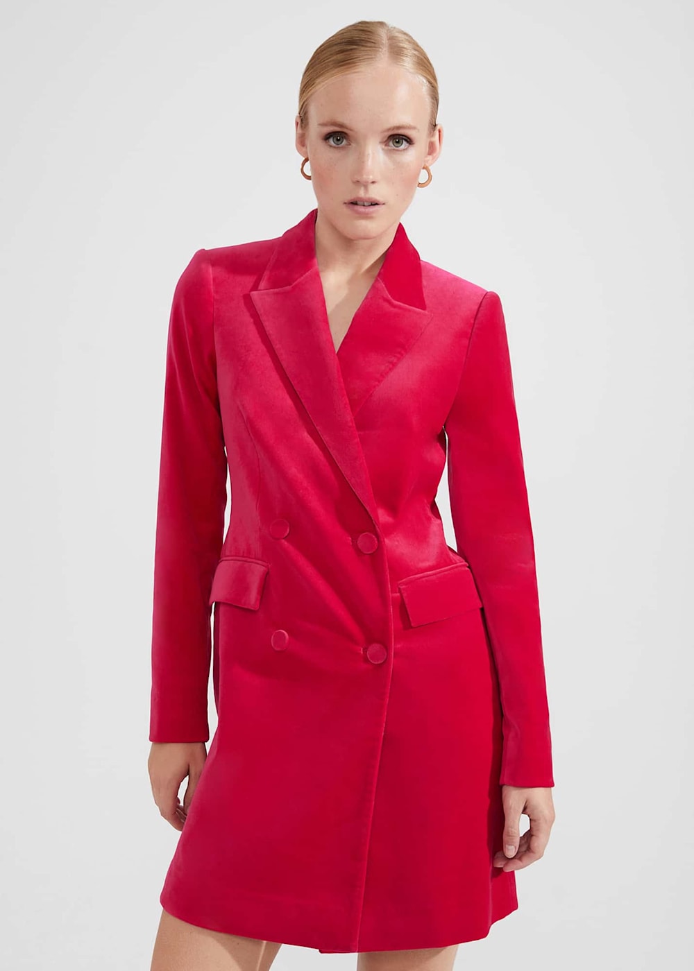 Wren Velvet Blazer Dress Hobbs UK