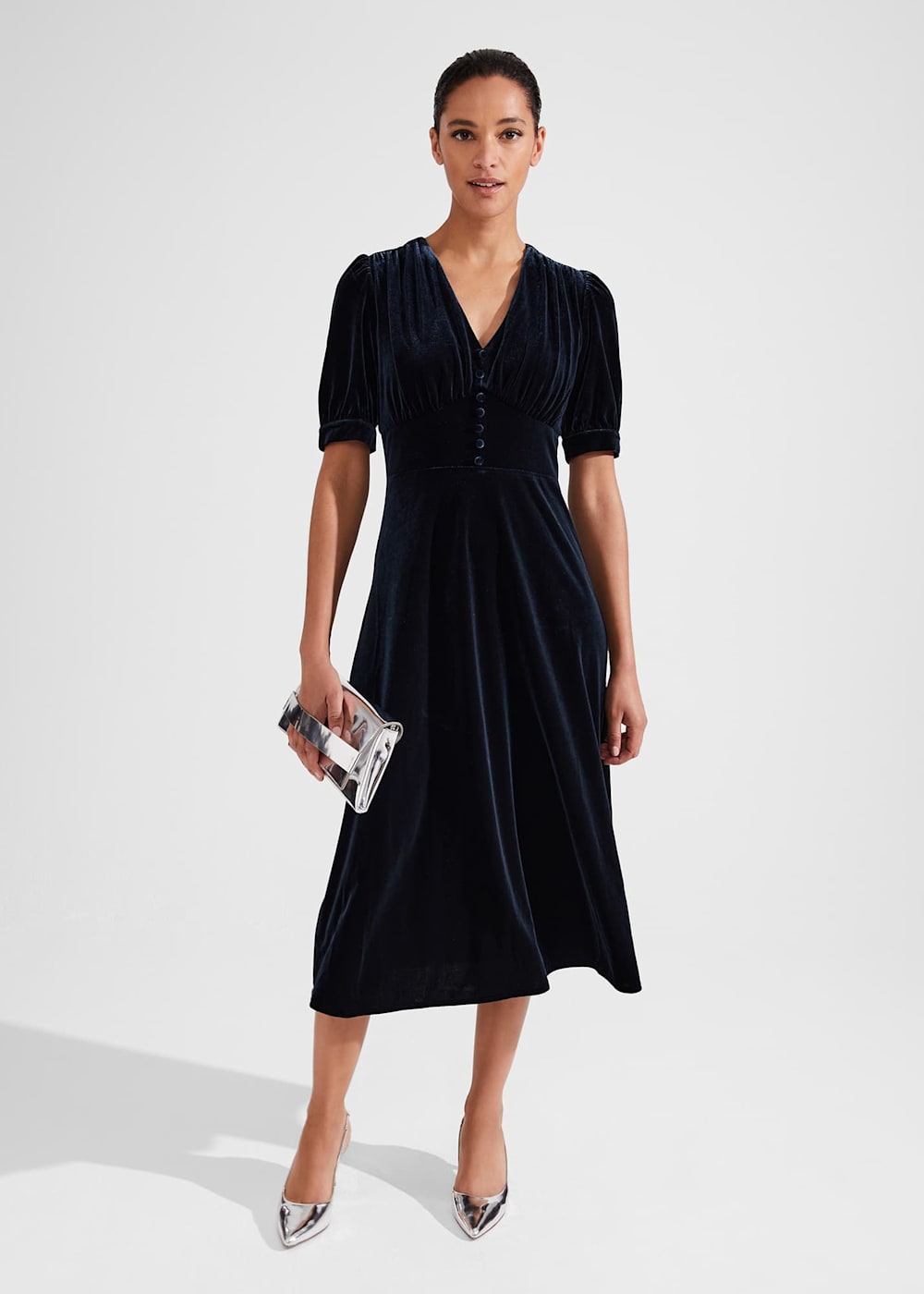 Hobbs eliora velvet dress store