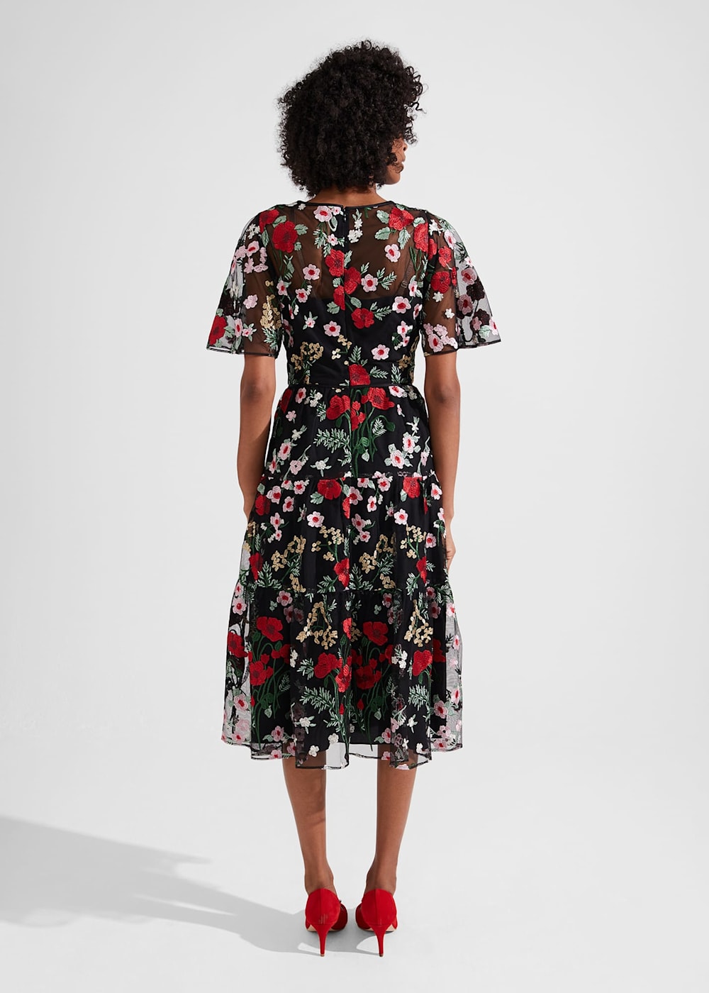 Dana Embroidered Dress Hobbs UK